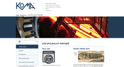 Desktop Screenshot of komaindustry.cz